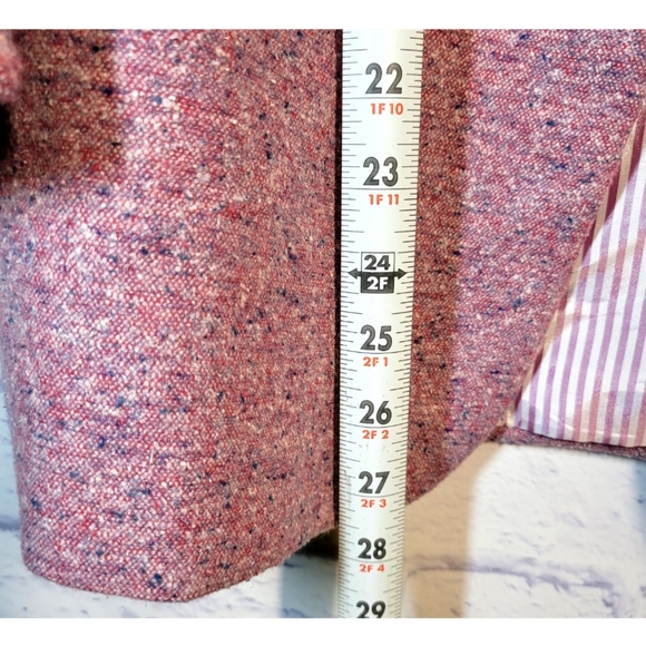 Veronica Beard Beacon Dickey Blazer Jacket In Orchid Purple Wool Blend Size 10 - Picture 16 of 16